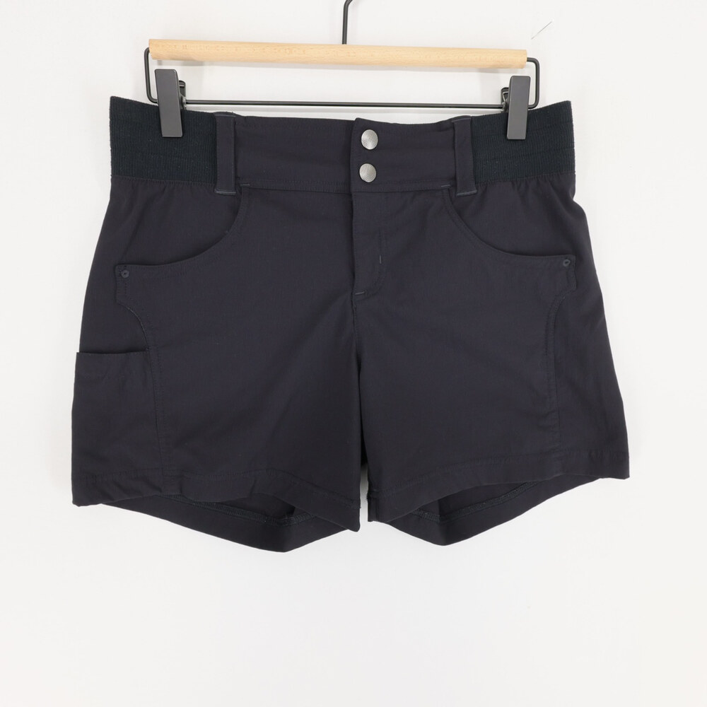 Title Nine Clamber Shorts Womens 6 Black Hiking Pockets Outdoor Stretch Active